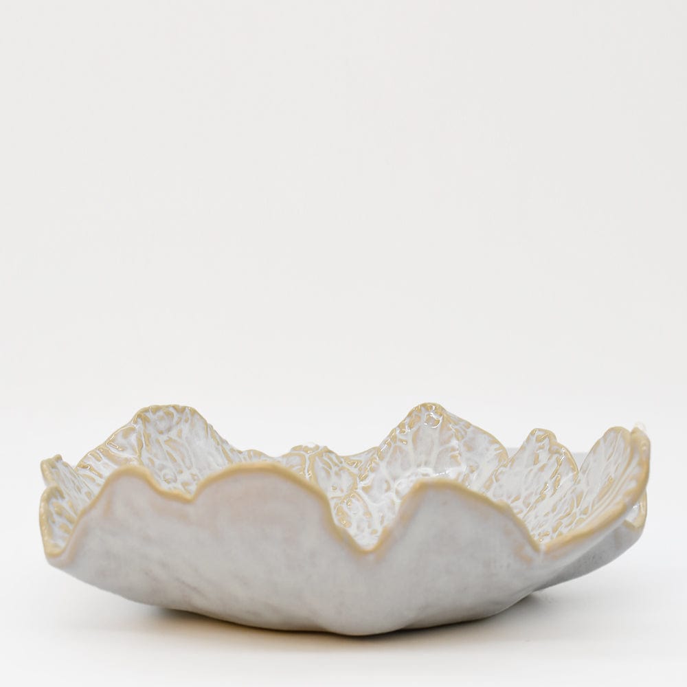 Cabbage-shaped Fine Stoneware Salad Bowl