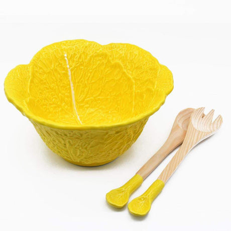Cabbage-shaped Serving Cutlery - Yellow