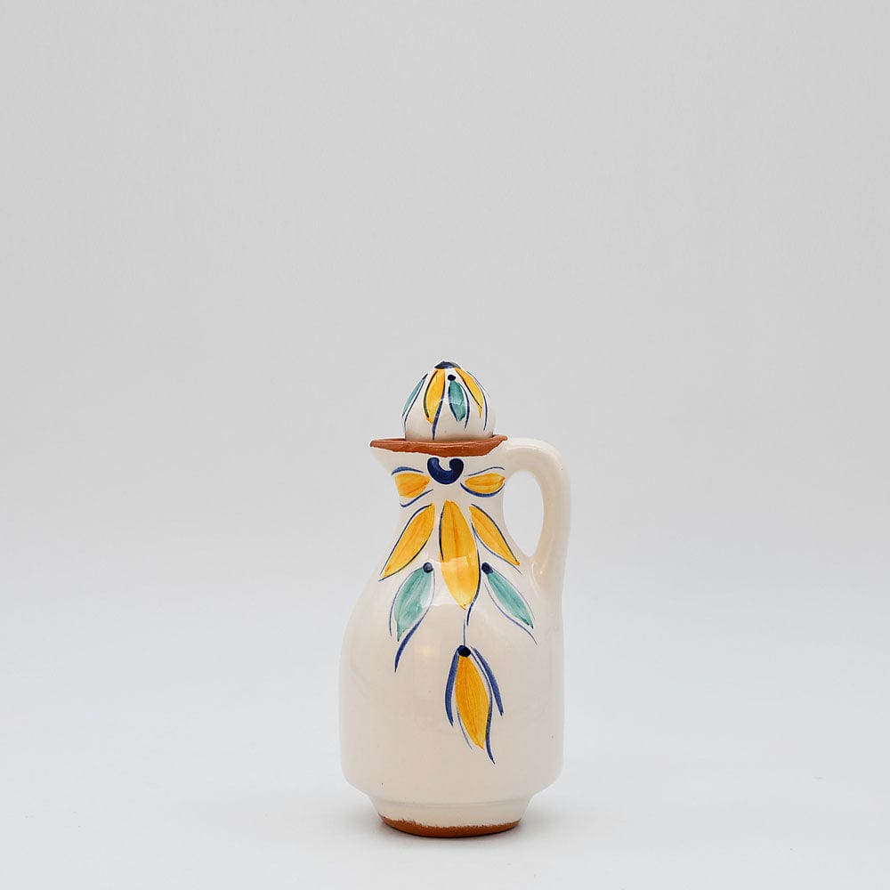 Carafe à huile en terre cuite - Jaune