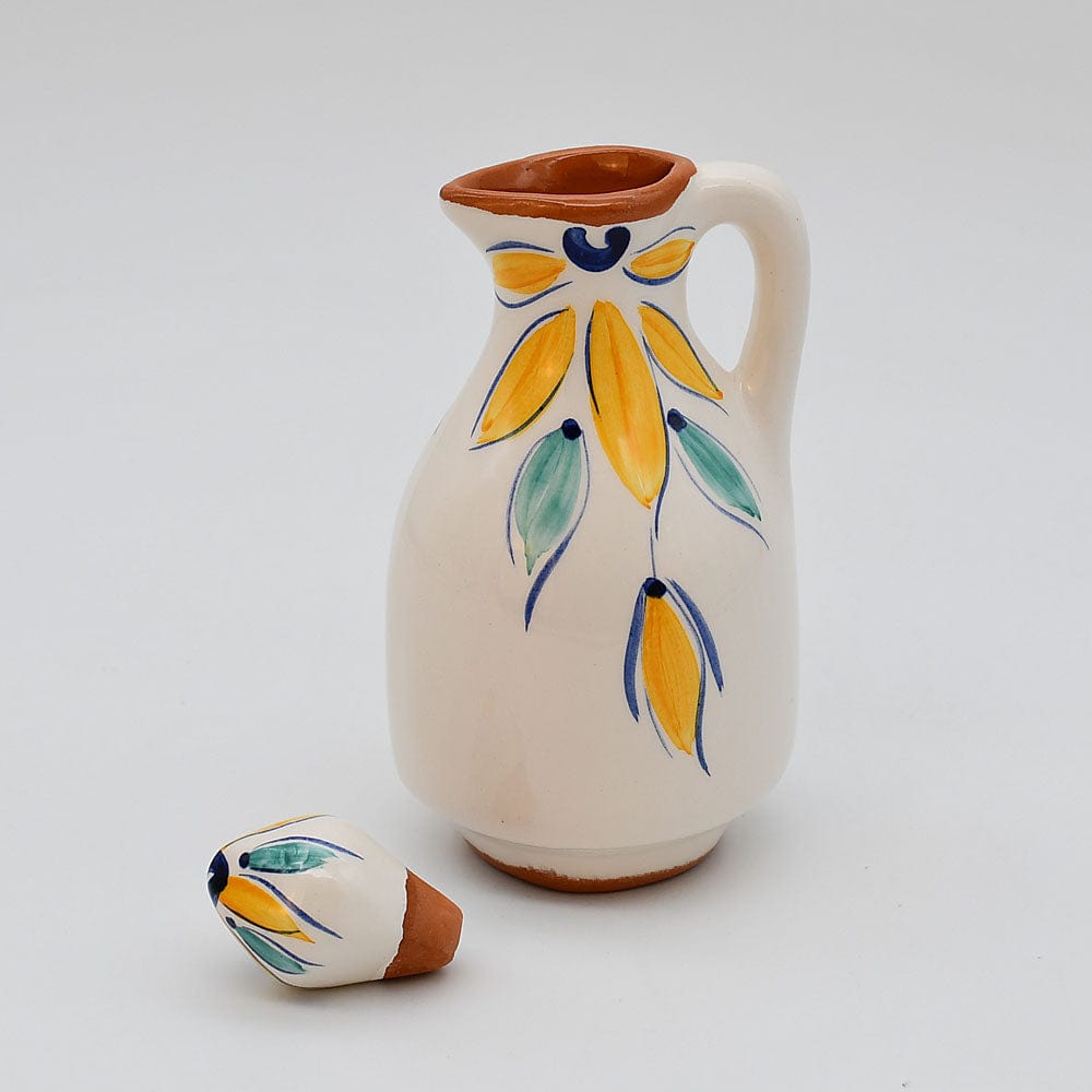 Carafe à huile en terre cuite - Jaune
