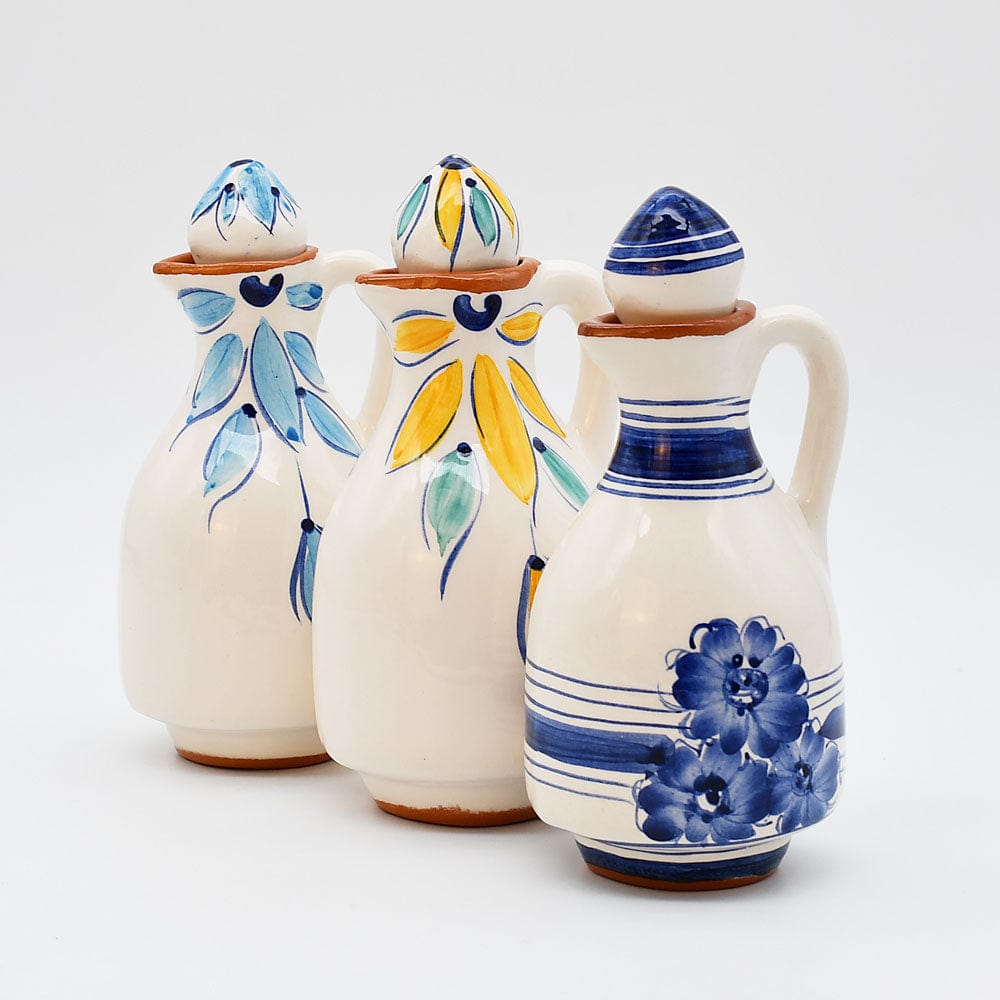 Carafe à huile en terre cuite - Jaune