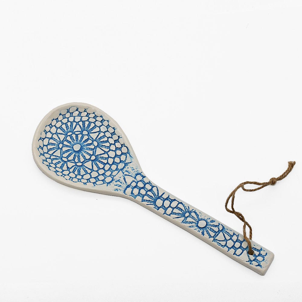 Carimbada | Table spoon - Turquoise - Luisa Paixao | USA
