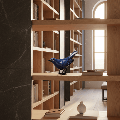 Ceramic Blackbird "Um Melro, evidentemente"