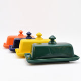 Ceramic Butter Dish - Orange