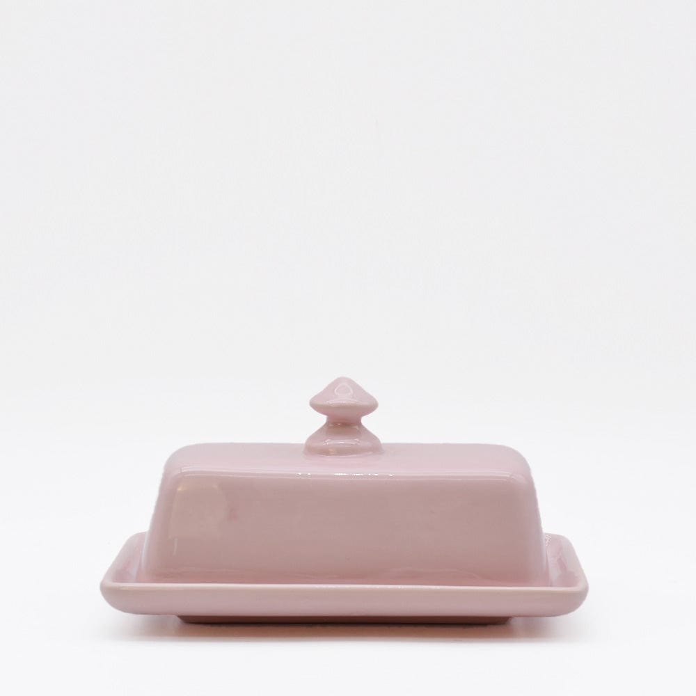 Ceramic Butter Dish - Pink