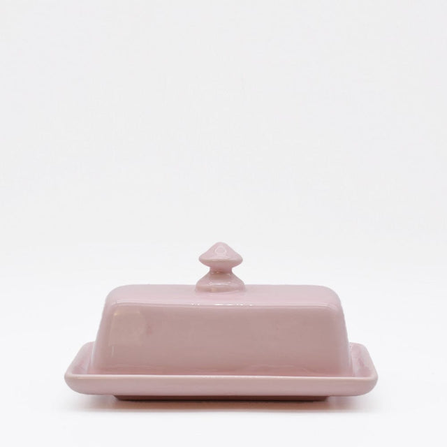 Ceramic Butter Dish - Pink