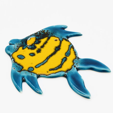 Ceramic fish Mobile - Yellow