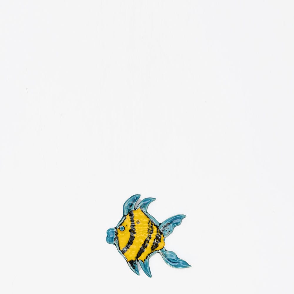 Ceramic fish Mobile - Yellow 4.3'' × 3.9''