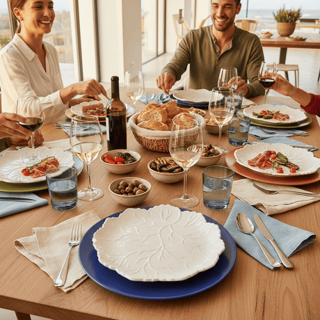 Ceramic Leaf Plate - 10.6"