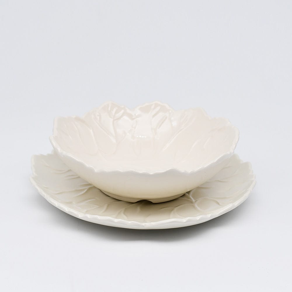 Ceramic Leaf Plate - 10.6"