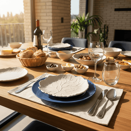 Ceramic Leaf Plate - 8.3"