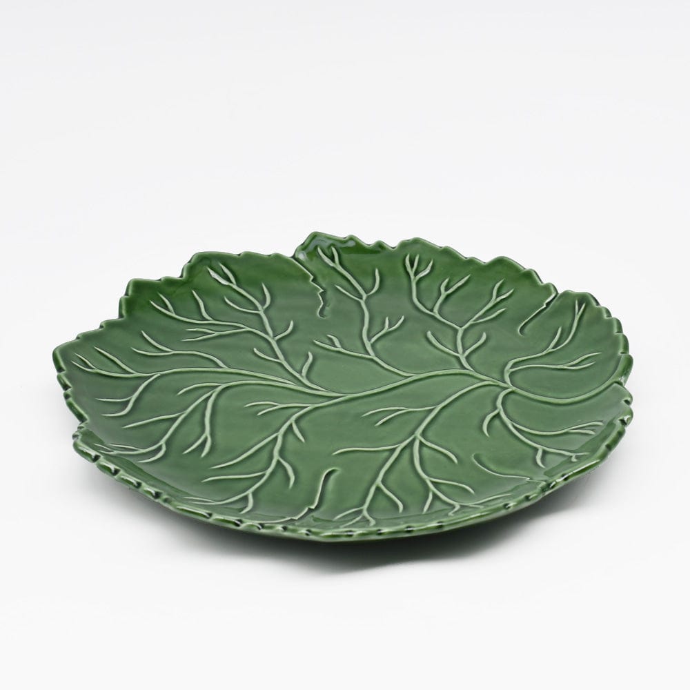 Ceramic Leaf Plate - 8.3"