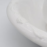 Ceramic Pitcher and Washbasin - White