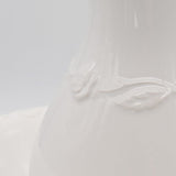 Ceramic Pitcher and Washbasin - White