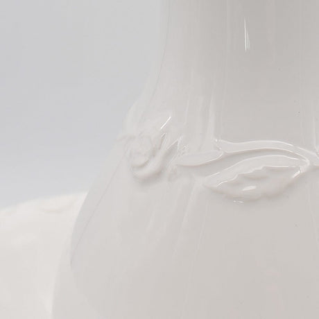 Ceramic Pitcher and Washbasin - White