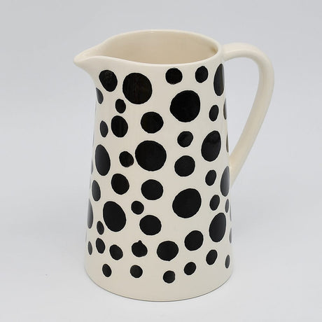 Ceramic Pitcher with Black Dots