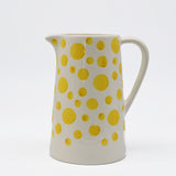 Ceramic Pitcher with Yellow Dots
