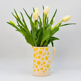 Ceramic Pitcher with Yellow Dots