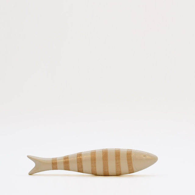 Ceramic Sardine for Display - Beige