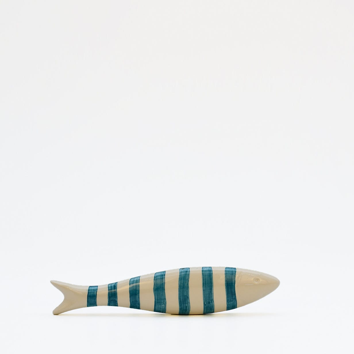 Ceramic Sardine for Display - Turquoise