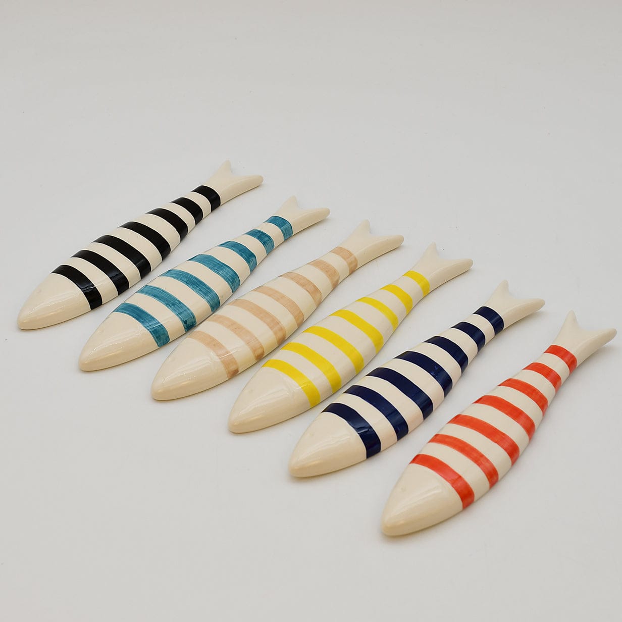 Ceramic Sardine for Display - Turquoise