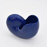 Ceramic Seashell 5.1'' - Cobalt Blue