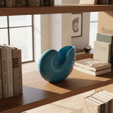Ceramic Seashell 5.1'' - Turquoise Blue