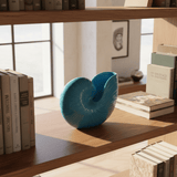 Ceramic Seashell 5.1'' - Turquoise Blue