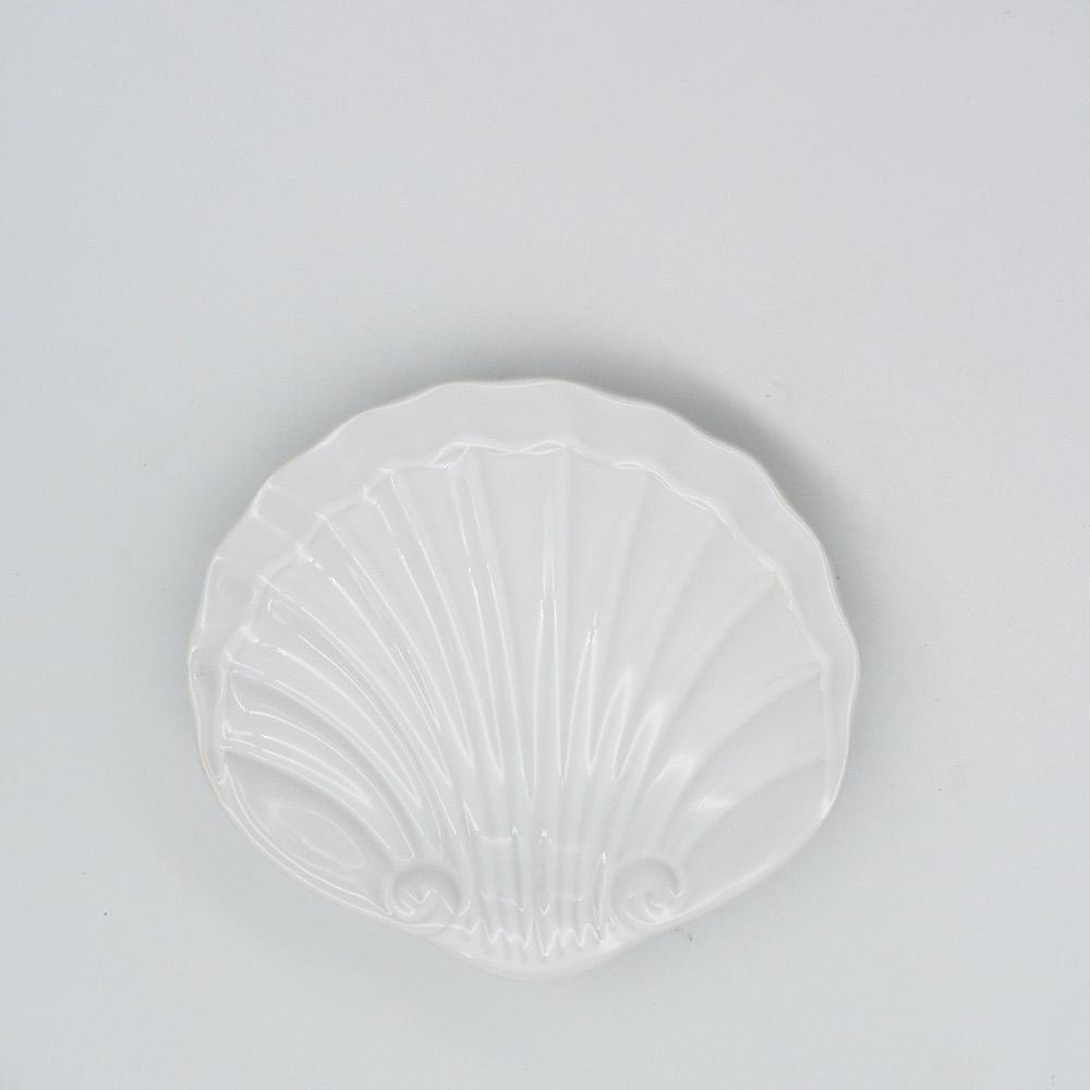 Ceramic Seashell 5.2" - White