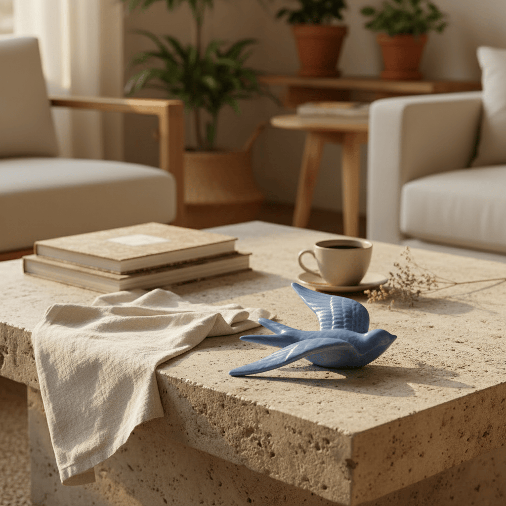 Ceramic Swallow - Blue