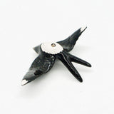 Ceramic Swallow from Caldas da Rainha - Black