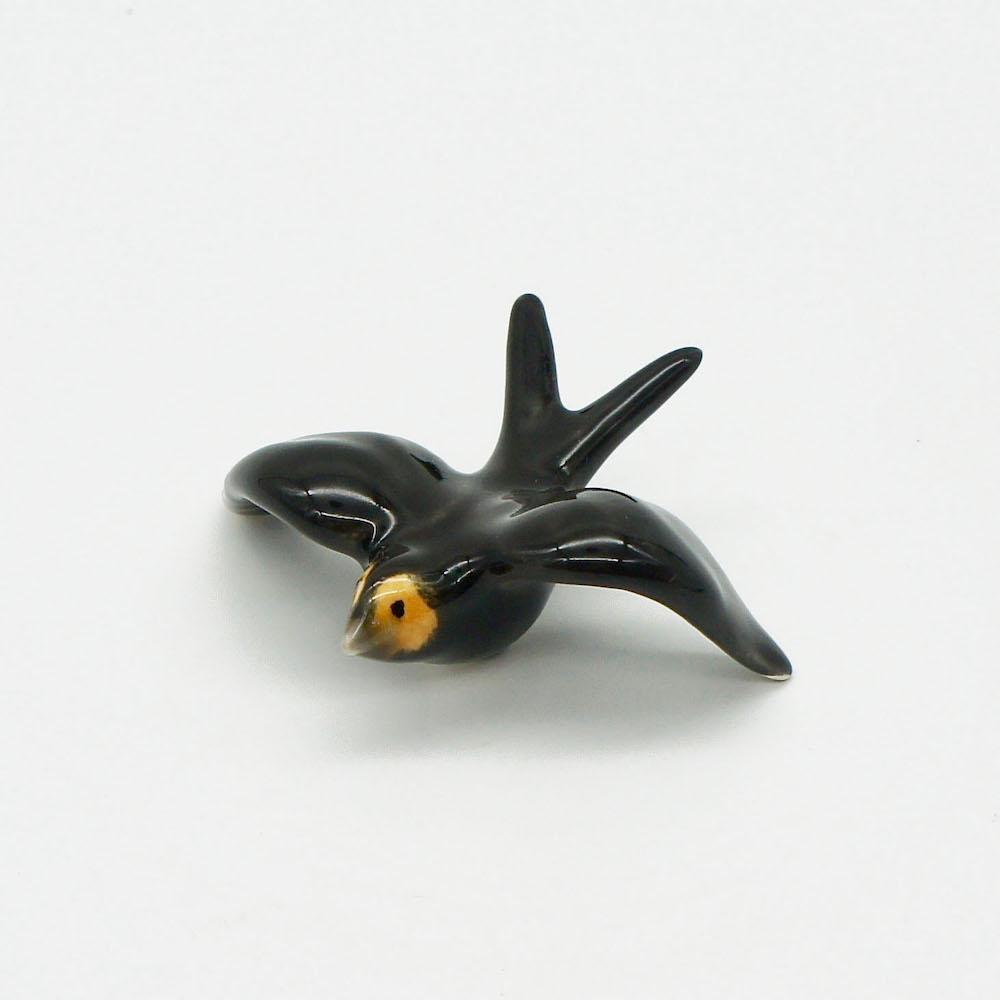 Ceramic Swallow from Caldas da Rainha - Black