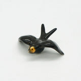 Ceramic Swallow from Caldas da Rainha - Black
