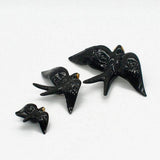 Ceramic Swallow from Caldas da Rainha - Black