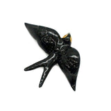 Ceramic Swallow from Caldas da Rainha - Black