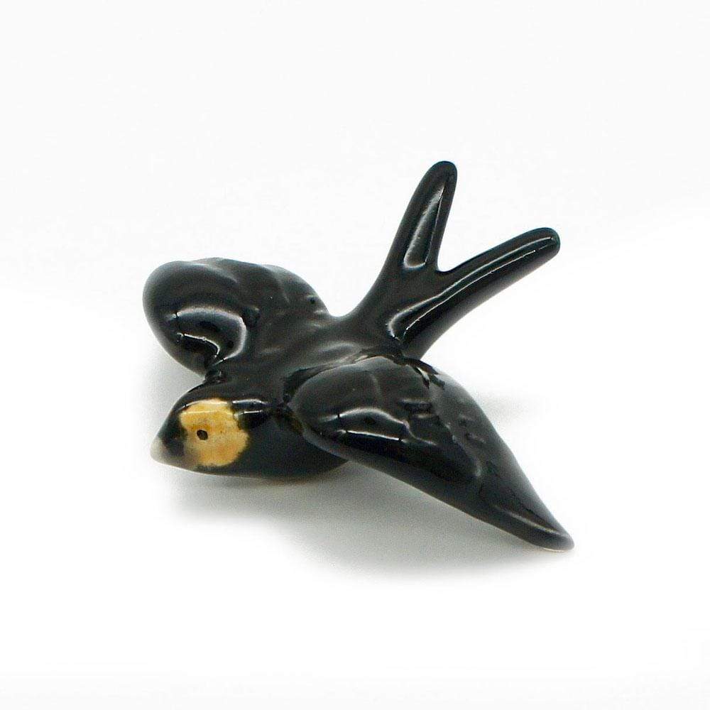 Ceramic Swallow from Caldas da Rainha - Black