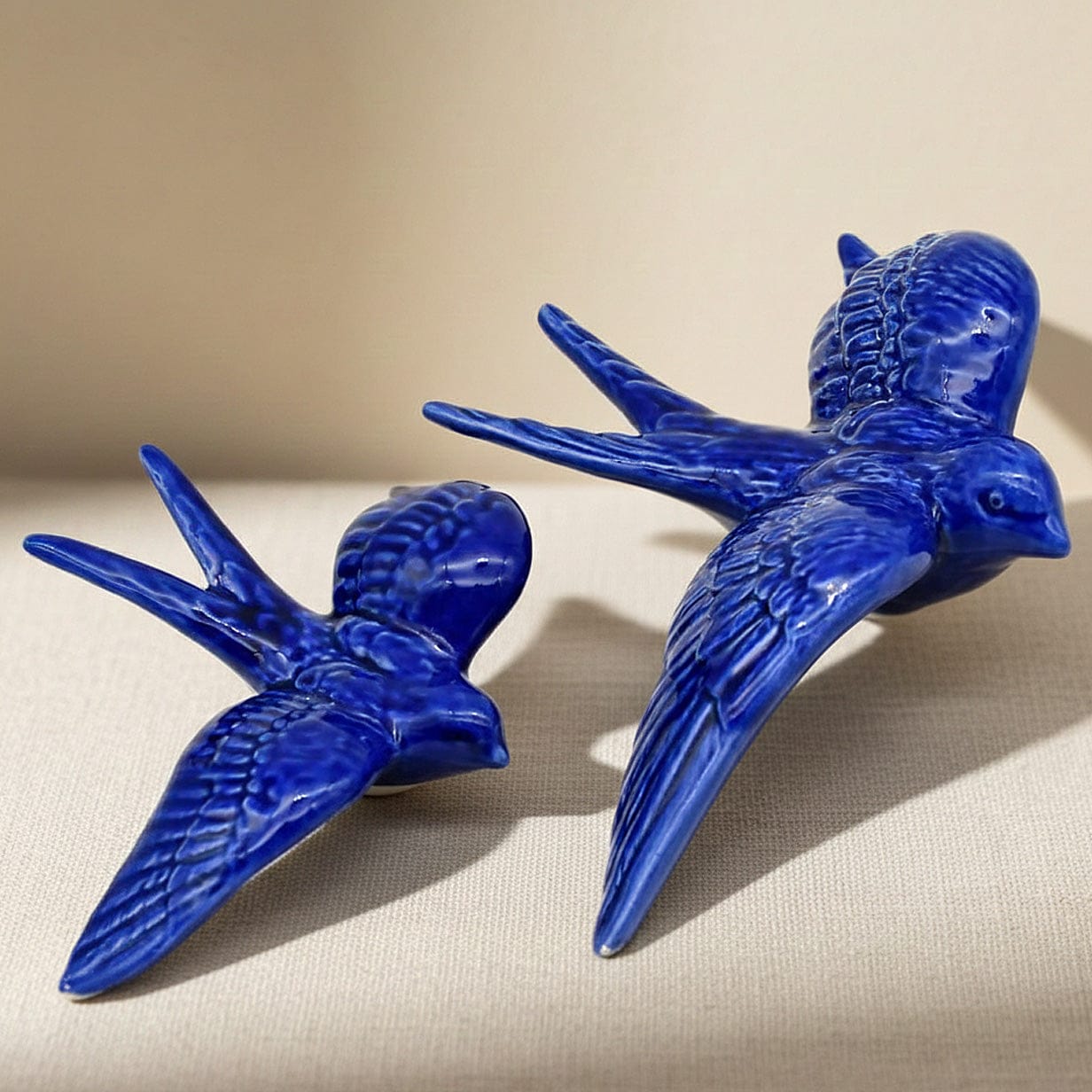 Traditional blue Ceramic Swallow – Luisa Paixao Portugal