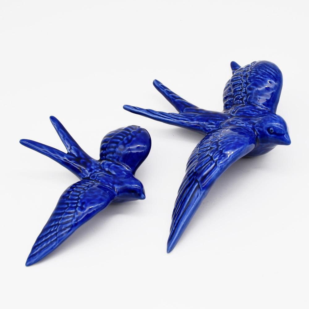 Traditional blue Ceramic Swallow – Luisa Paixao Portugal