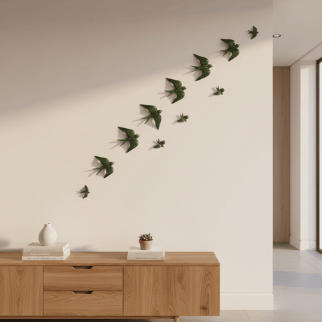 Ceramic Swallow from Caldas da Rainha - Green