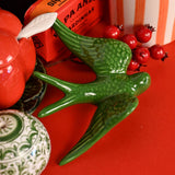 Ceramic Swallow from Caldas da Rainha - Green