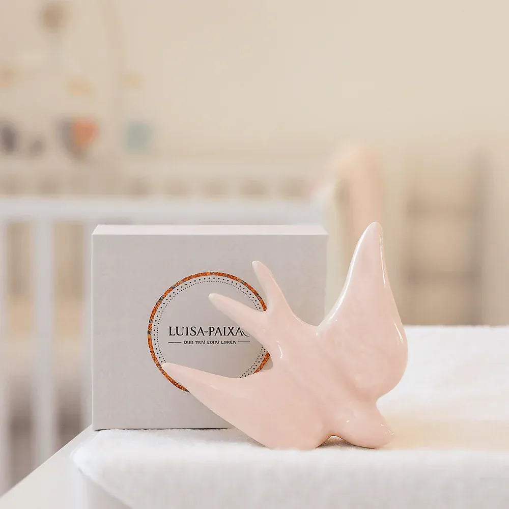 Ceramic Swallow Gift Set - Pink