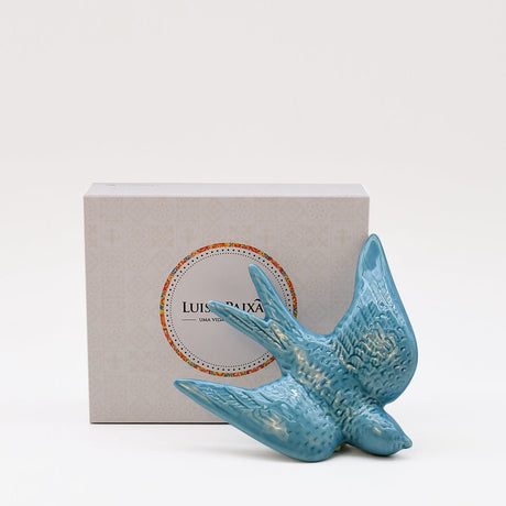 Ceramic Swallow Gift Set - Turquoise