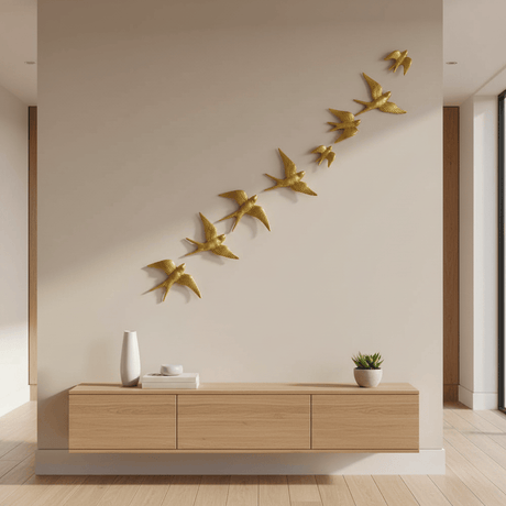 Ceramic Swallow - Gold