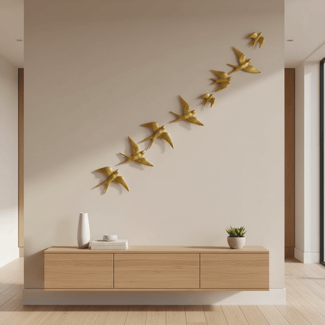 Ceramic Swallow - Gold