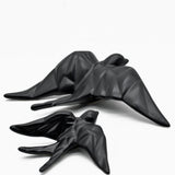Ceramic Swallow Origami Style - Mat Black