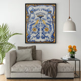 Ceramic tile Mural of 12 Azulejos - 24x18''