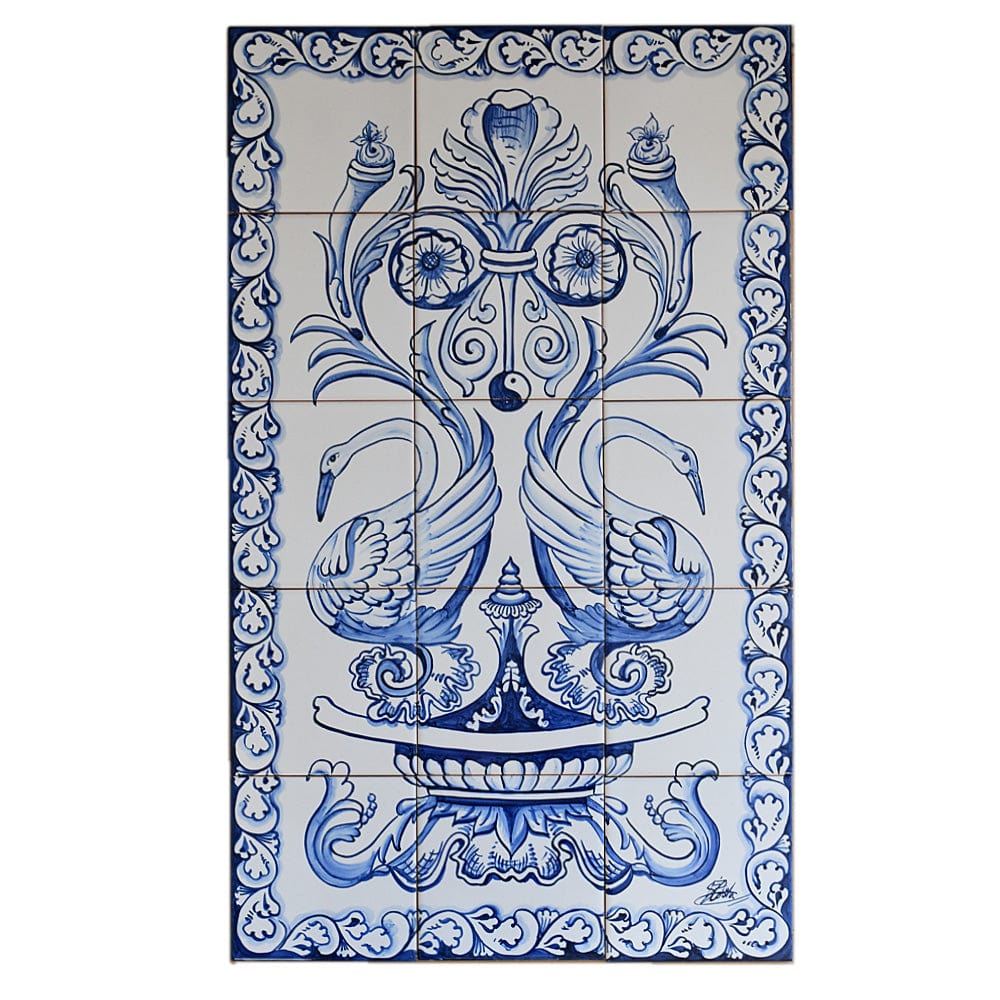 Ceramic tile Mural of 15 azulejos - 30x18''