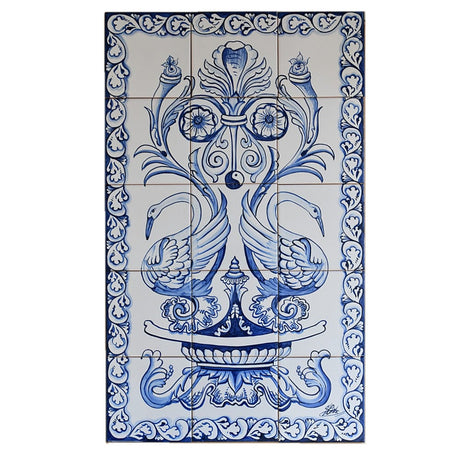 Ceramic tile Mural of 15 azulejos - 30x18''