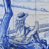 Ceramic tile Mural of 24 Azulejos - 35x24''