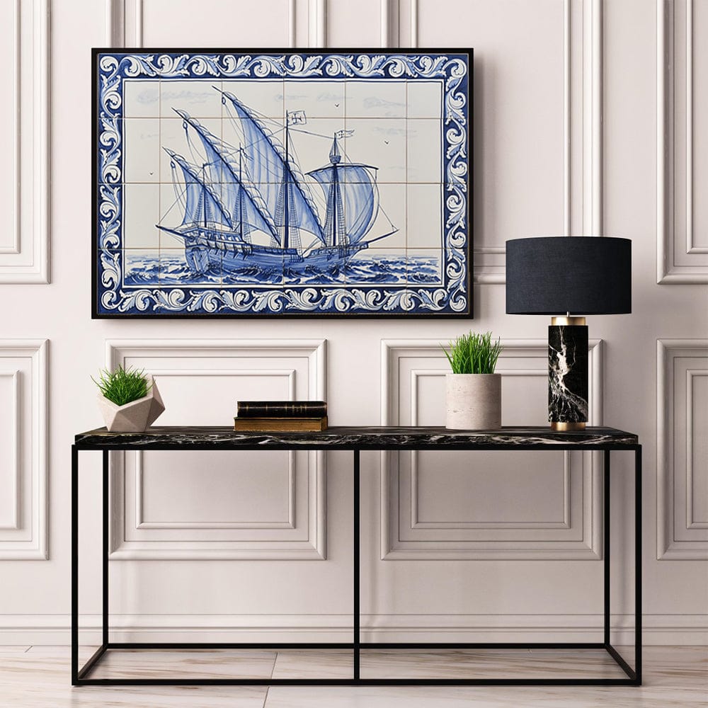 Ceramic tile Mural of 24 Azulejos - 35x24''